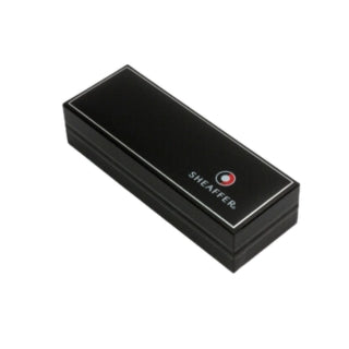 Sheaffer 100 Ballpoint Pen - Translucent Red Brushed Chrome