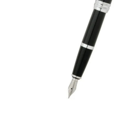 Cross Bailey Black Chrome Trim Fountain & Ballpoint Pen Gift Set