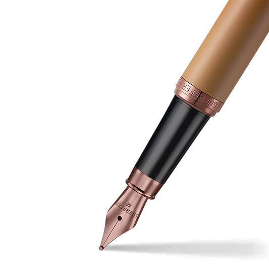 Sheaffer VFM Coffee Edition Matt Brown Fountain Pen with Regal Brown PVD Trims