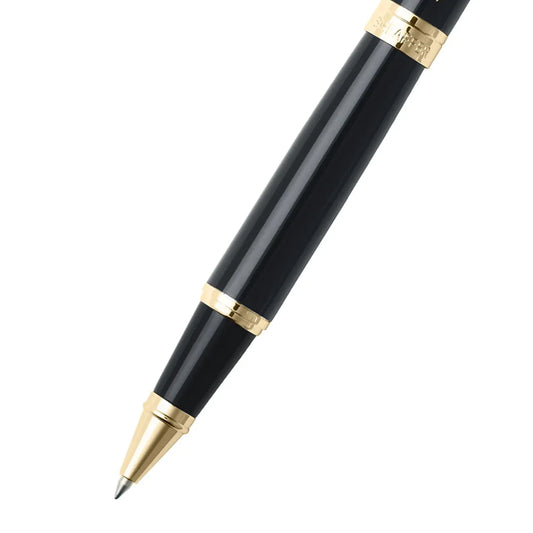 Sheaffer Gift Set ft. Glossy Black 300 with Gold Tone Trim as Set of 2 pens - Rollerball Pen & Fountain pen (M)