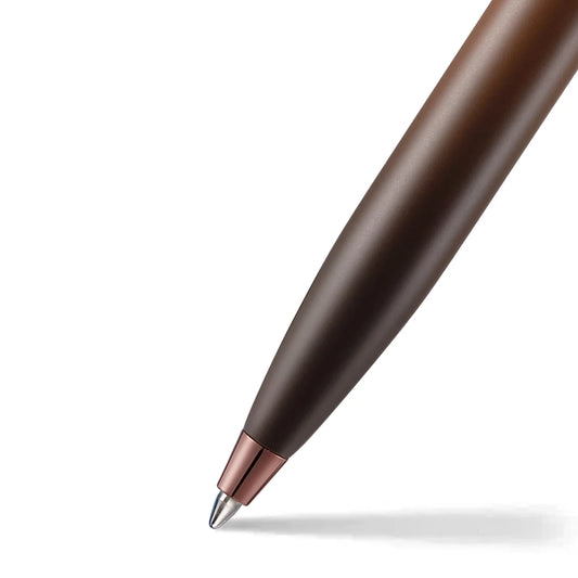 Sheaffer 100 Coffee Edition Matt Brown Ballpoint Pen with Regal Brown PVD Trims