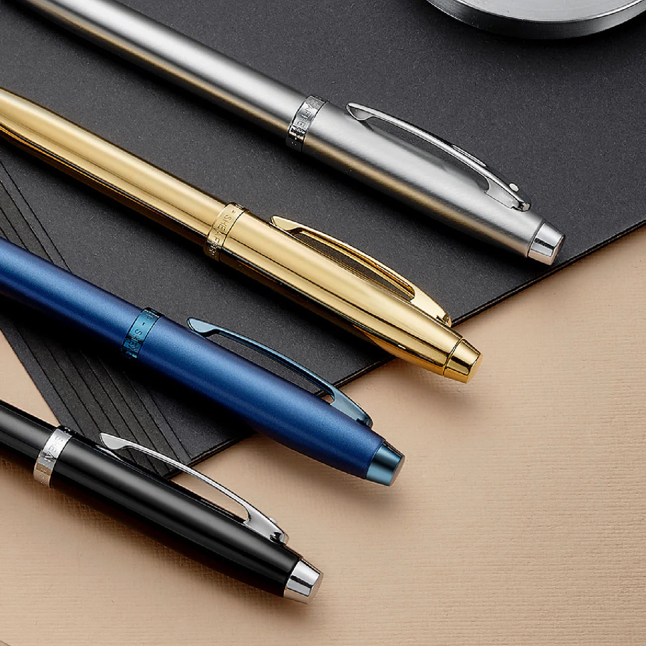 Sheaffer 100 Brushed Chrome Fountain Pen With Chrome Trims