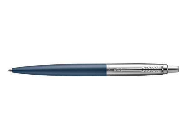 PARKER JOTTER BOND STREET BLUE BALLPOINT PEN WITH CHROME TRIM - The Pen Shop