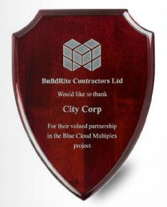 Rosewood Crest Award Plaque - The Pen Shop