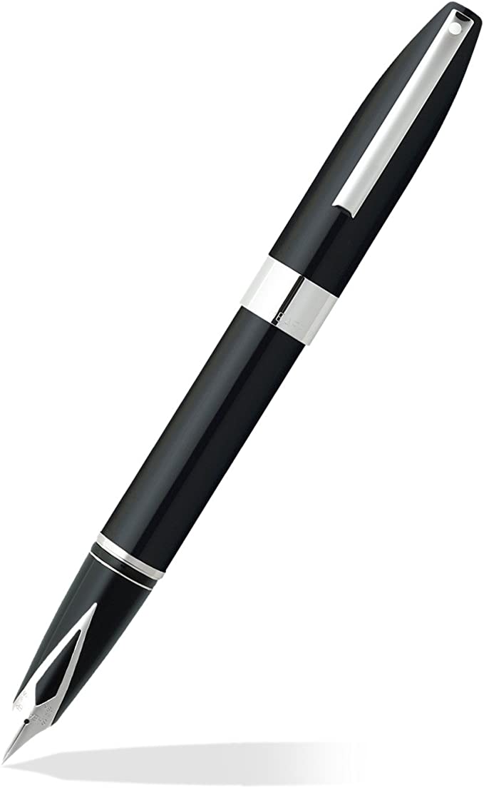 Sheaffer Legacy Heritage Fountain Pen Black Laque - Palladium Trim - The Pen Shop