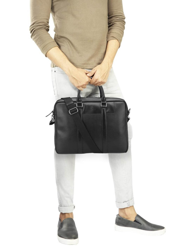 CROSS Francisco Office Laptop Briefcase - Black - The Pen Shop