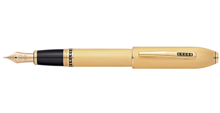 Cross Peerless 125 23KT Gold Plated Fountain Pen - The Pen Shop