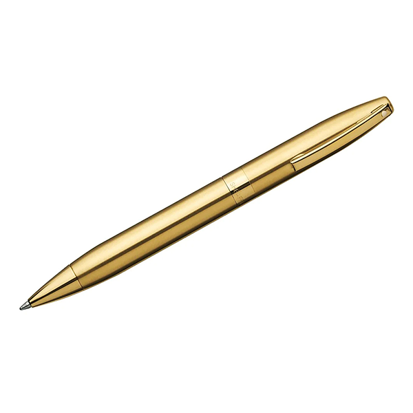 SHEAFFER Legacy Heritage Brushed 22k Gold Plated Ballpoint Pen - The Pen Shop