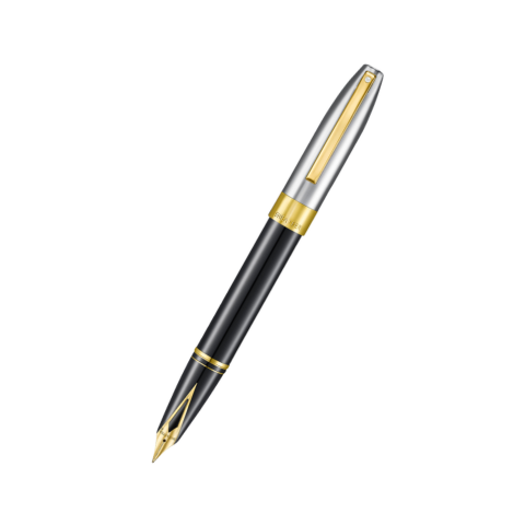 Sheaffer Legacy Glossy Black, Chrome & 14k Gold-Plated Fountain Pen