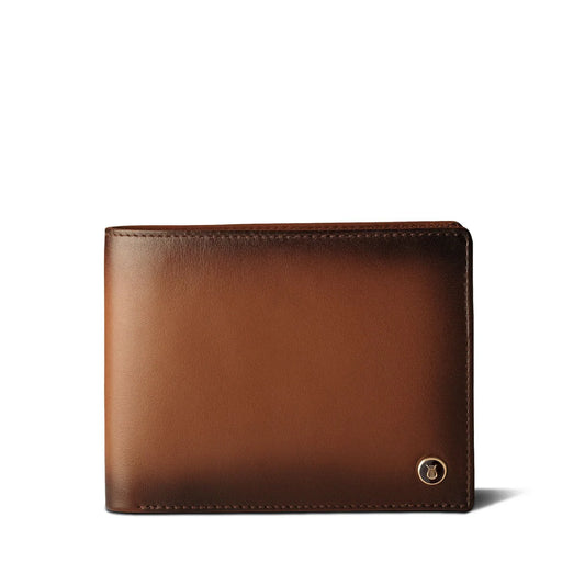 Lapis Bard Ducorium Bi-Fold Evening Wallet in Cognac