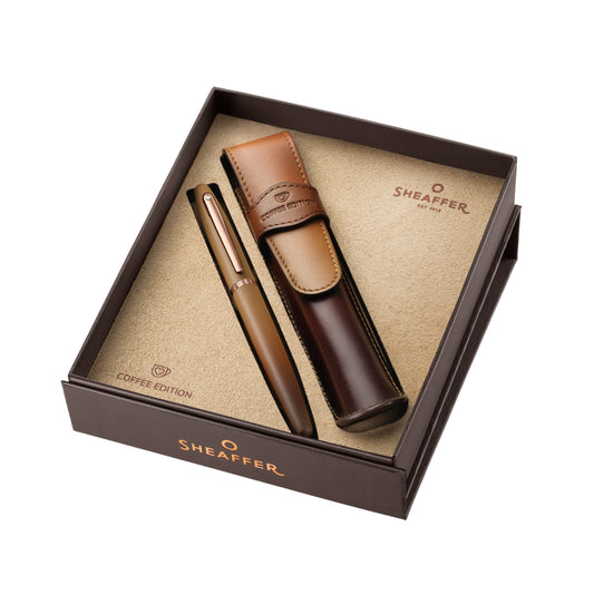 Sheaffer VFM Coffee Edition Fountain Pen with Coffee Pen Pouch
