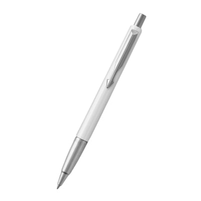 Parker Vector Ballpoint Pen – White Chrome Trim