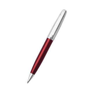 Sheaffer 500 Translucent Red Barrel with Bright Chrome Cap Ballpoint Pen