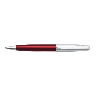 Sheaffer 500 Translucent Red Barrel with Bright Chrome Cap Ballpoint Pen