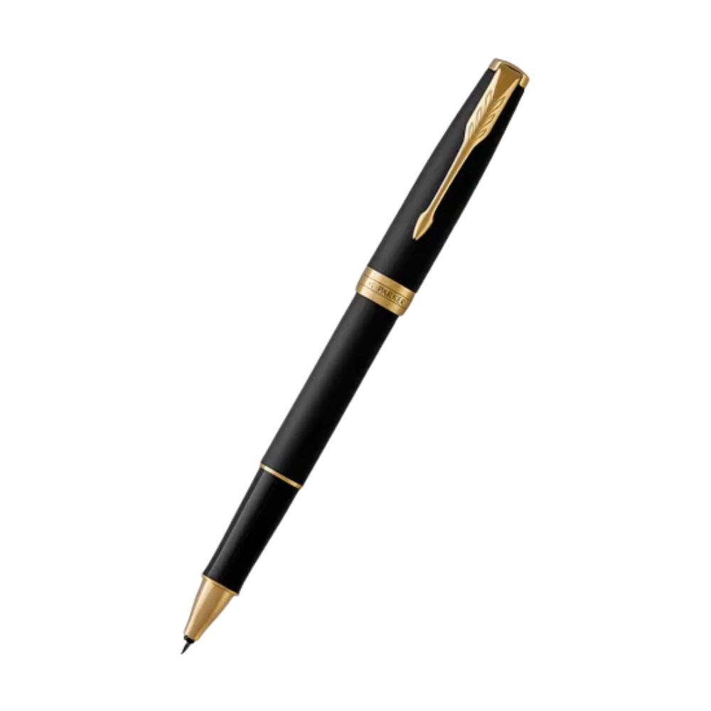 Parker Sonnet Lacquer Black Gold Trim Rollerball