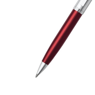 Sheaffer 500 Translucent Red Barrel with Bright Chrome Cap Ballpoint Pen