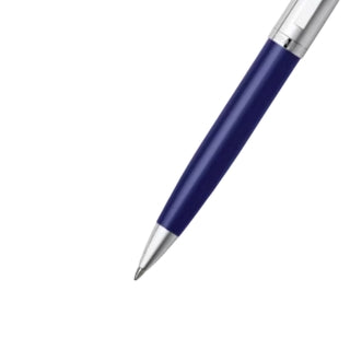 Sheaffer 500 Translucent Blue Barrel with Bright Chrome Cap Ballpoint Pen