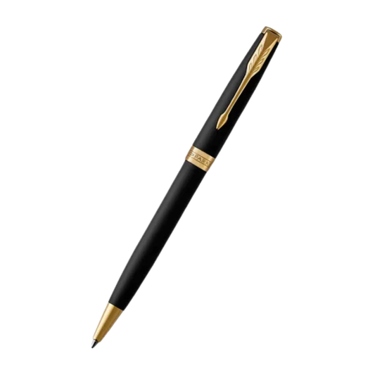 Parker Sonnet Matte Black Gold Trim Ballpoint Pen