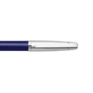 Sheaffer 500 Translucent Blue Barrel with Bright Chrome Cap Ballpoint Pen