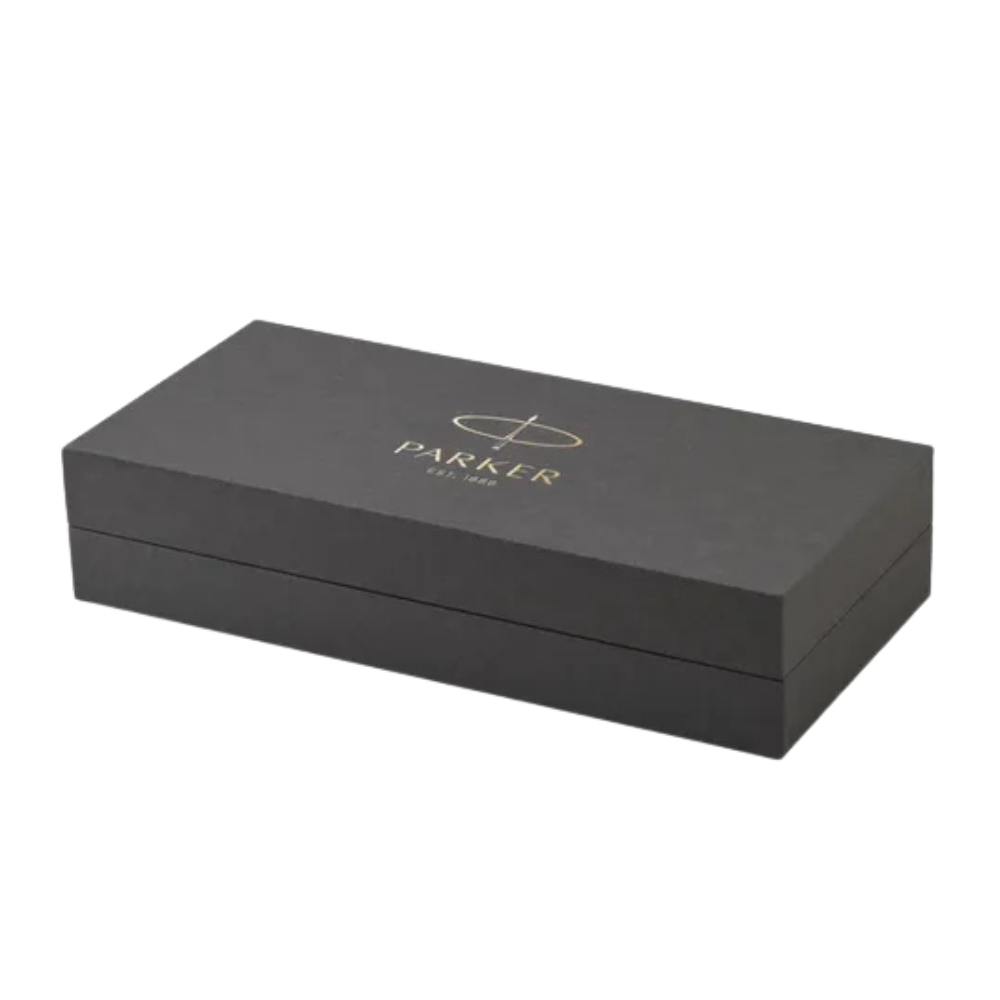 Parker Duofold Classic Black Retractable Ballpoint Pen With Gold Trim