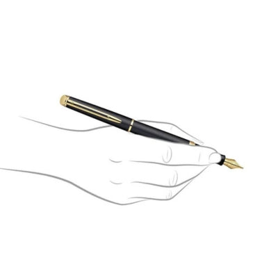 Waterman Hemisphere Black Gold Trim Fountain Pen