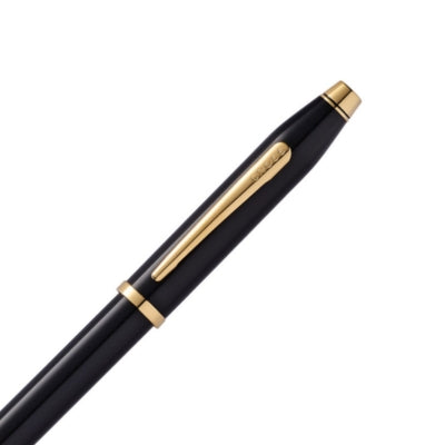 Cross Century II Black Lacquer Fountain Pen – 23ct Gold Trim