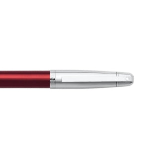 Sheaffer 500 Translucent Red Barrel with Bright Chrome Cap Ballpoint Pen