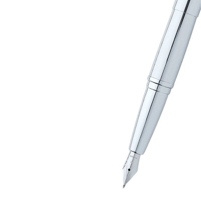 Cross ATX Pure Chrome Stainless Steel Fine Nib Fountain Pen