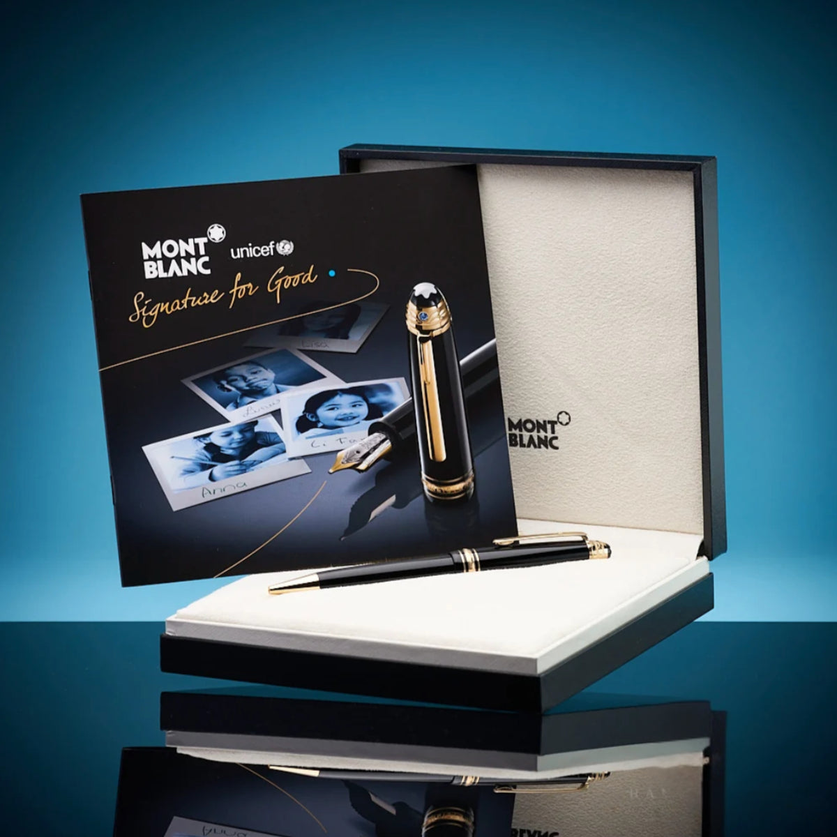 Montblanc Meisterstuck UNICEF Edition Sapphire Ballpoint Pen