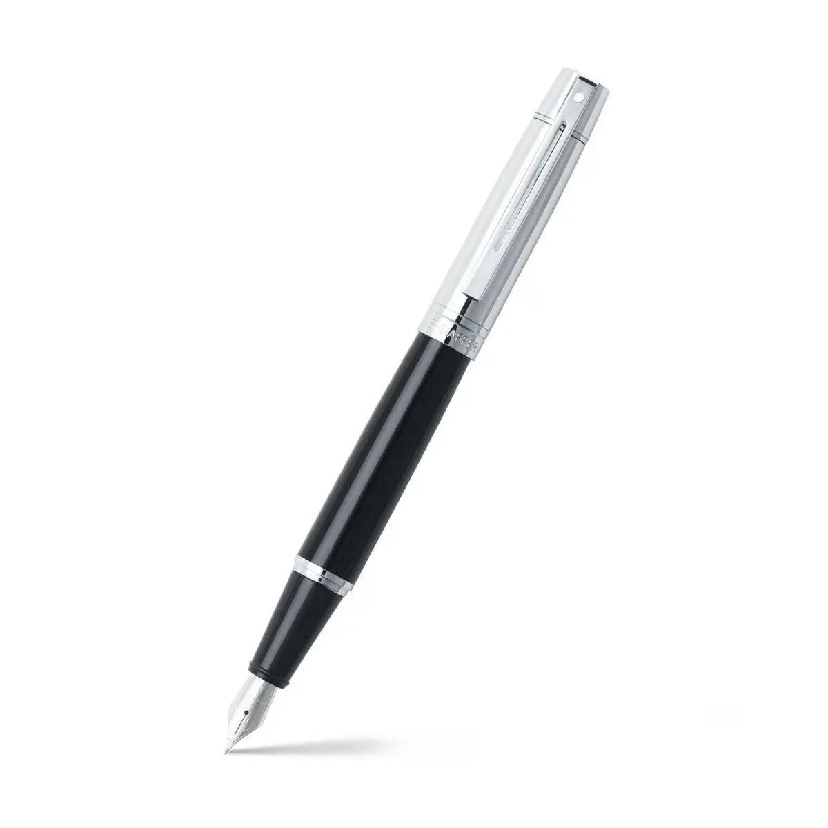 Sheaffer Gift Set ft. Glossy Black 300 with Chrome Trim as Set of 2 pens - Ballpoint Pen & Fountain pen (M)