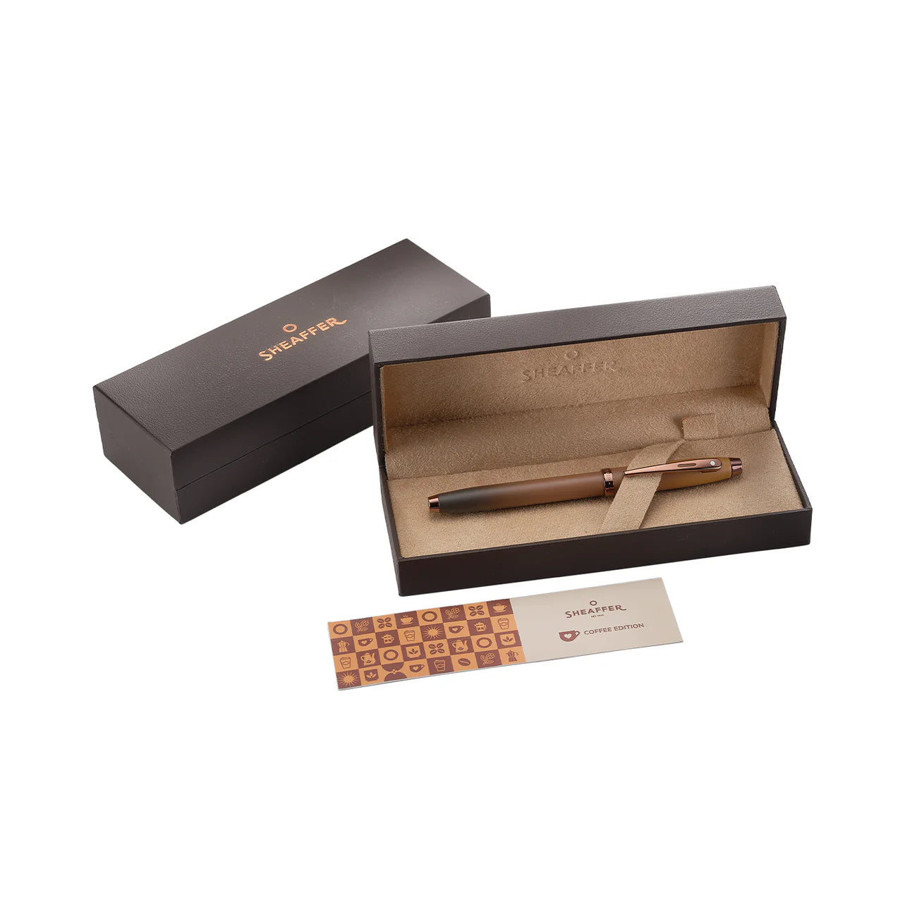 Sheaffer® 100 Coffee Edition Matt Brown Fountain Pen with Regal Brown PVD Trims