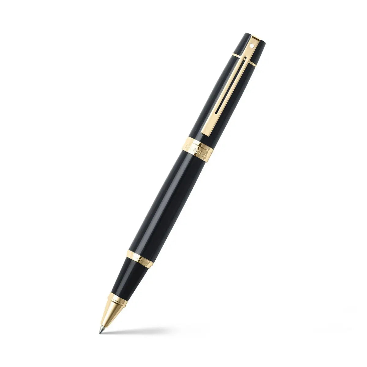 Sheaffer Gift Set ft. Glossy Black 300 with Gold Tone Trim as Set of 2 pens - Rollerball Pen & Fountain pen (M)