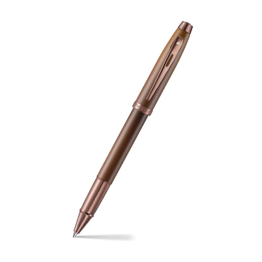Sheaffer 100 Coffee Edition Matt Brown Rollerball Pen with Regal Brown PVD Trims