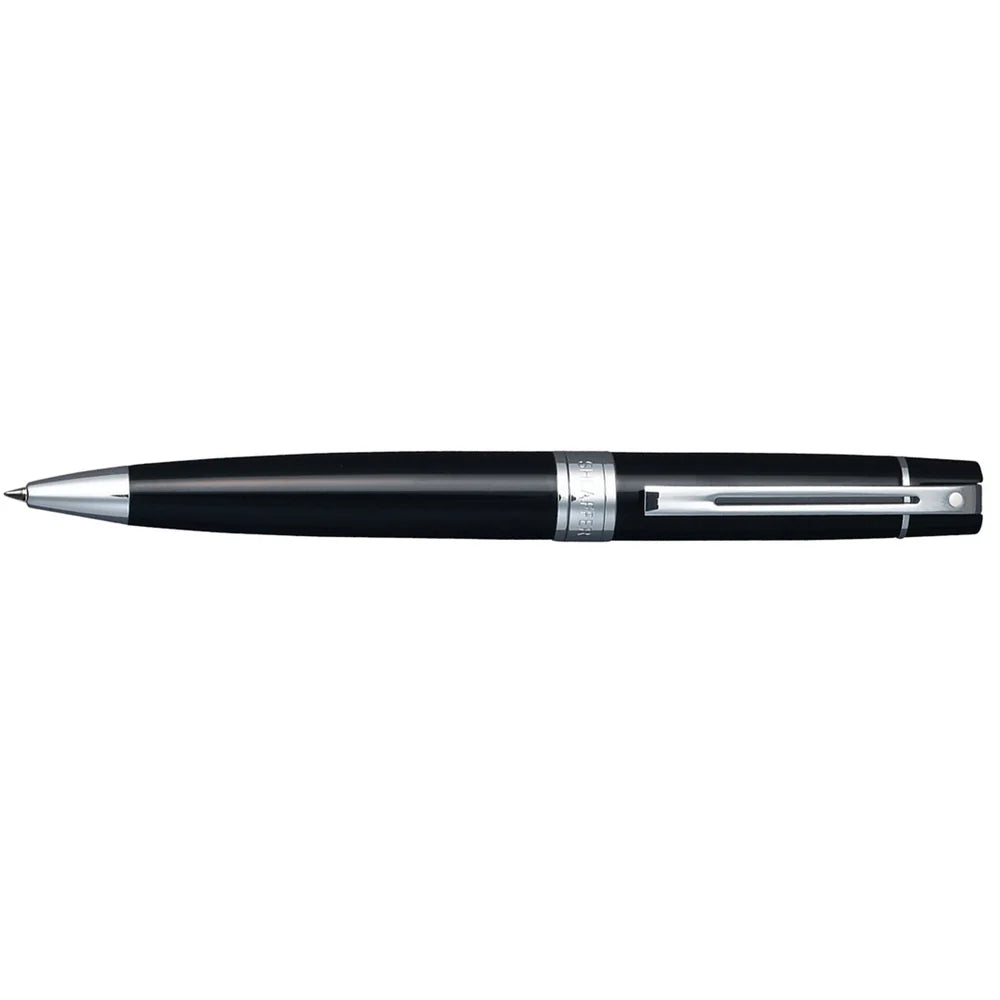 Sheaffer Gift Set ft. Glossy Black 300 Ballpoint Pen with Chrome Trim and Medium Notebook