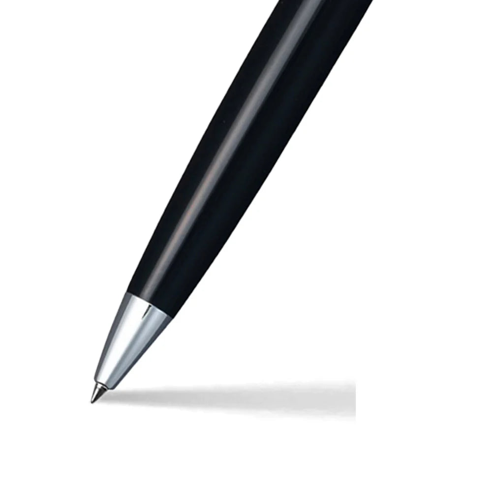 Sheaffer Gift Set ft. Glossy Black 300 Ballpoint Pen with Chrome Trim and Medium Notebook