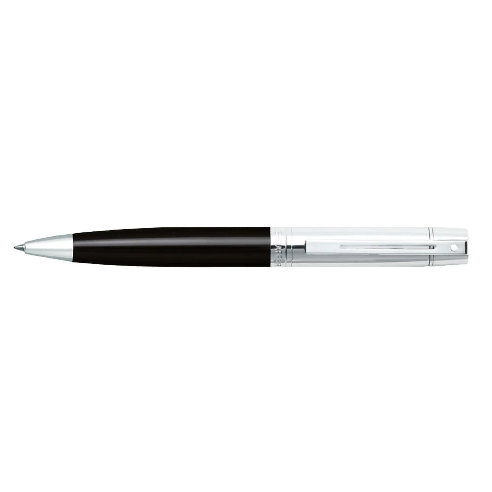 Sheaffer 300 Glossy Black Ballpoint pen with Chrome Cap and Chrome Trim