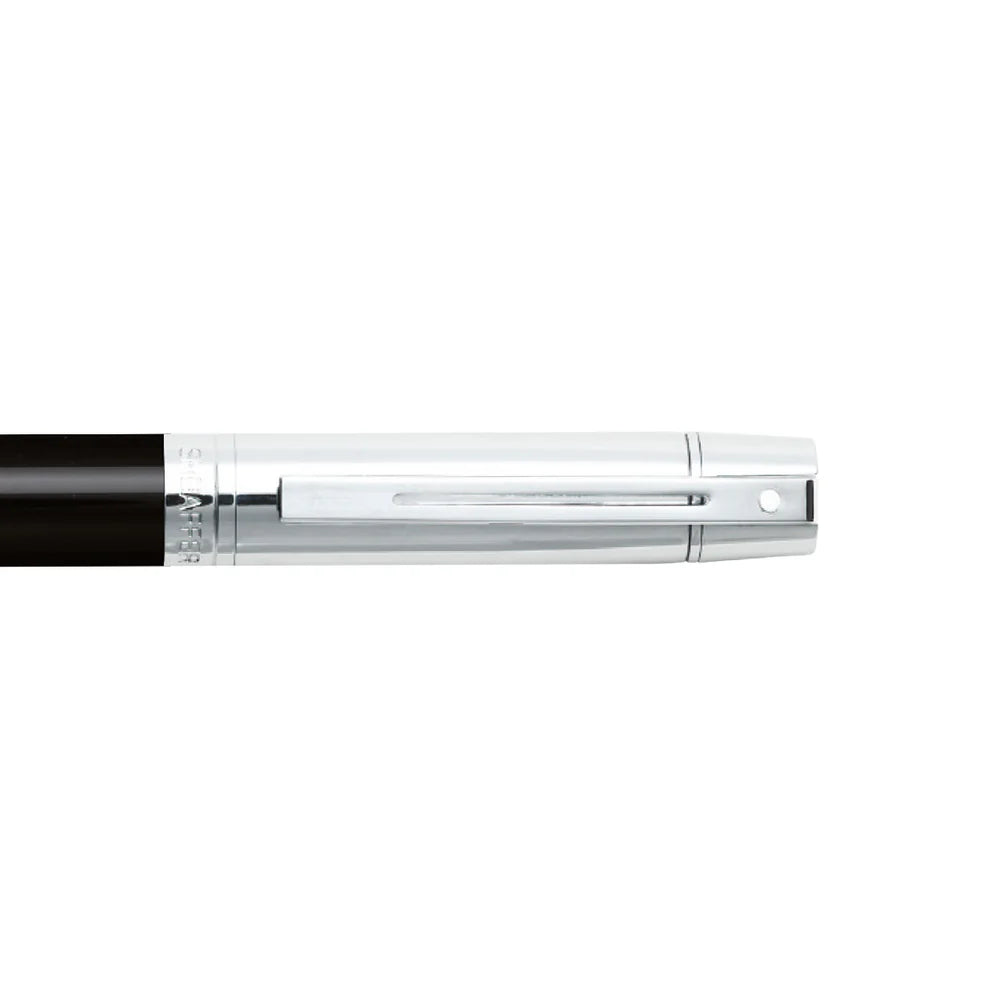 Sheaffer 300 Glossy Black Ballpoint pen with Chrome Cap and Chrome Trim