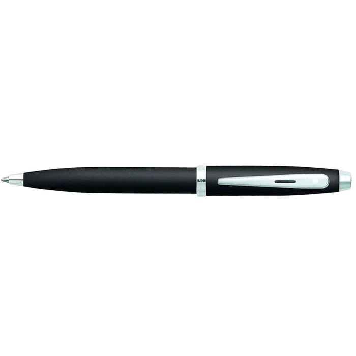 Sheaffer 100 A5 Notebook Matte Black With Chrome Trim Ballpoint Pen