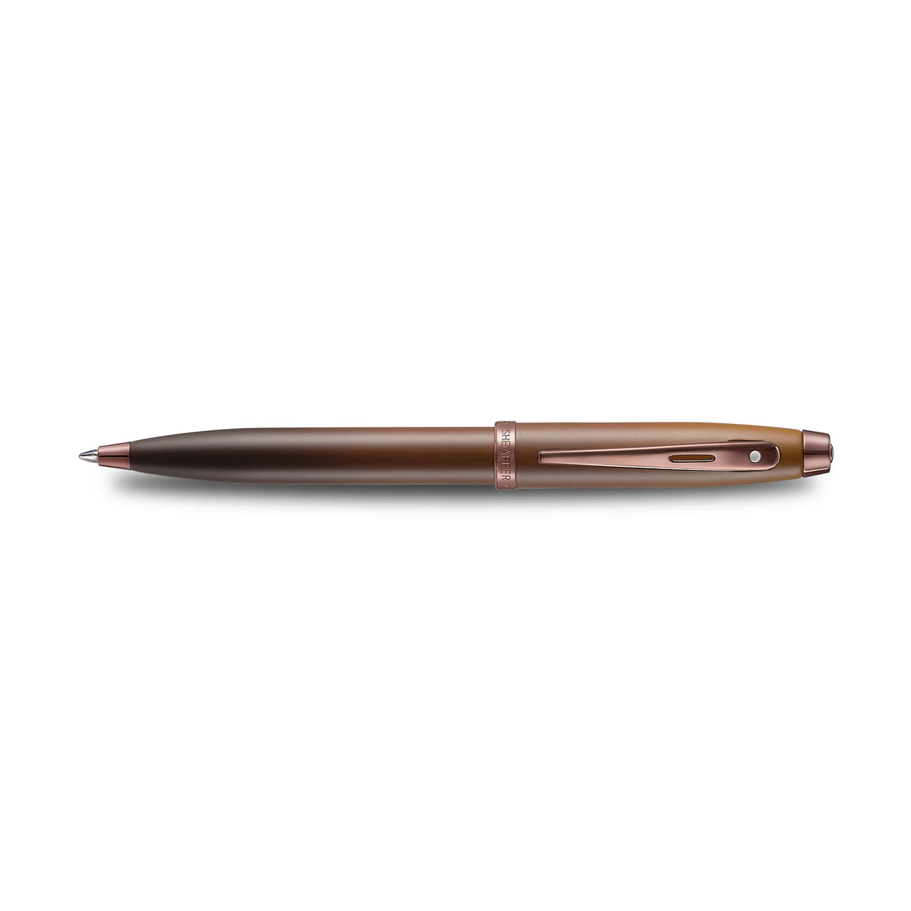 Sheaffer 100 Coffee Edition Matt Brown Ballpoint Pen with Regal Brown PVD Trims