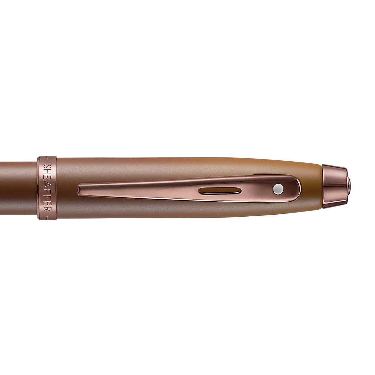 Sheaffer 100 Coffee Edition Matt Brown Ballpoint Pen with Regal Brown PVD Trims