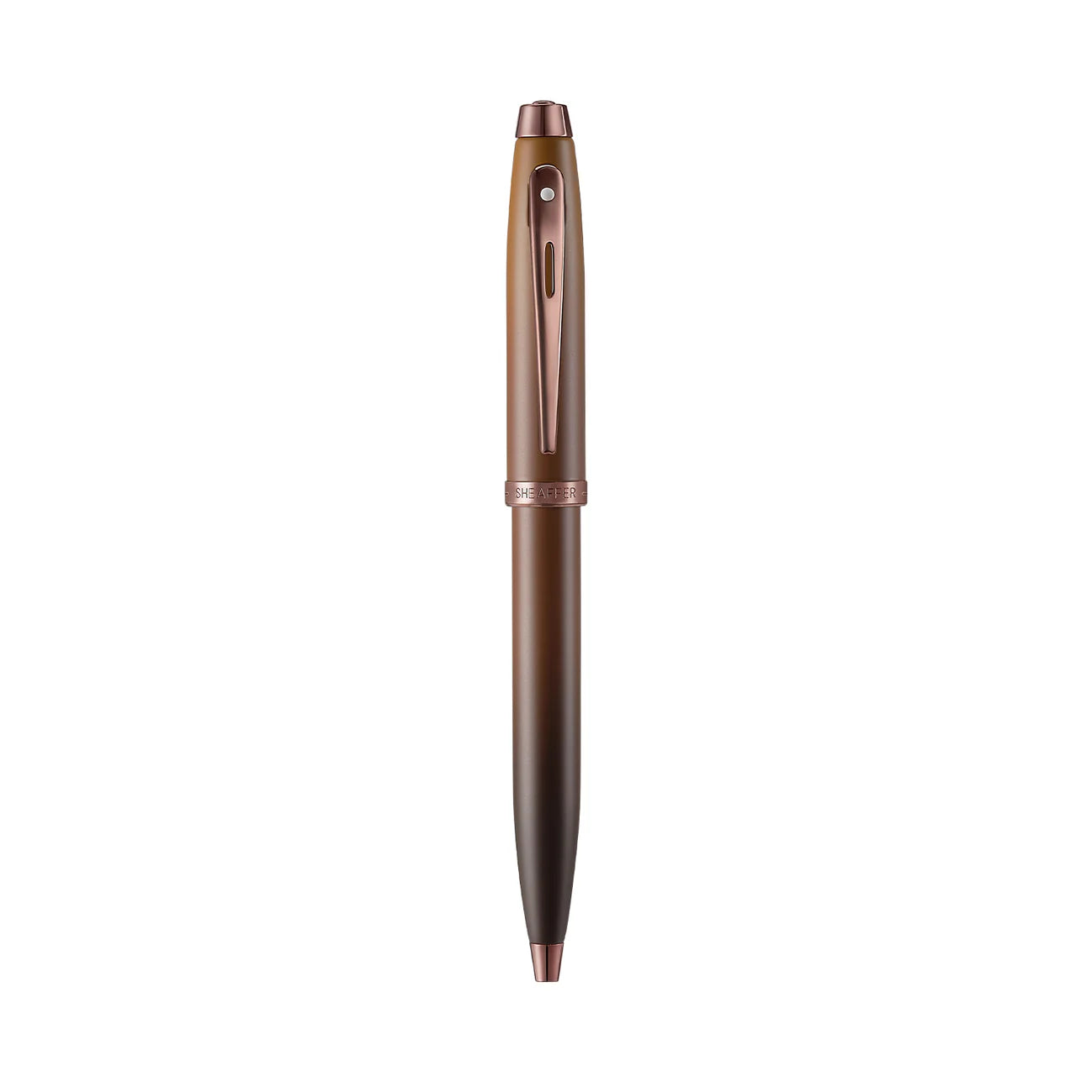 Sheaffer 100 Coffee Edition Matt Brown Ballpoint Pen with Regal Brown PVD Trims