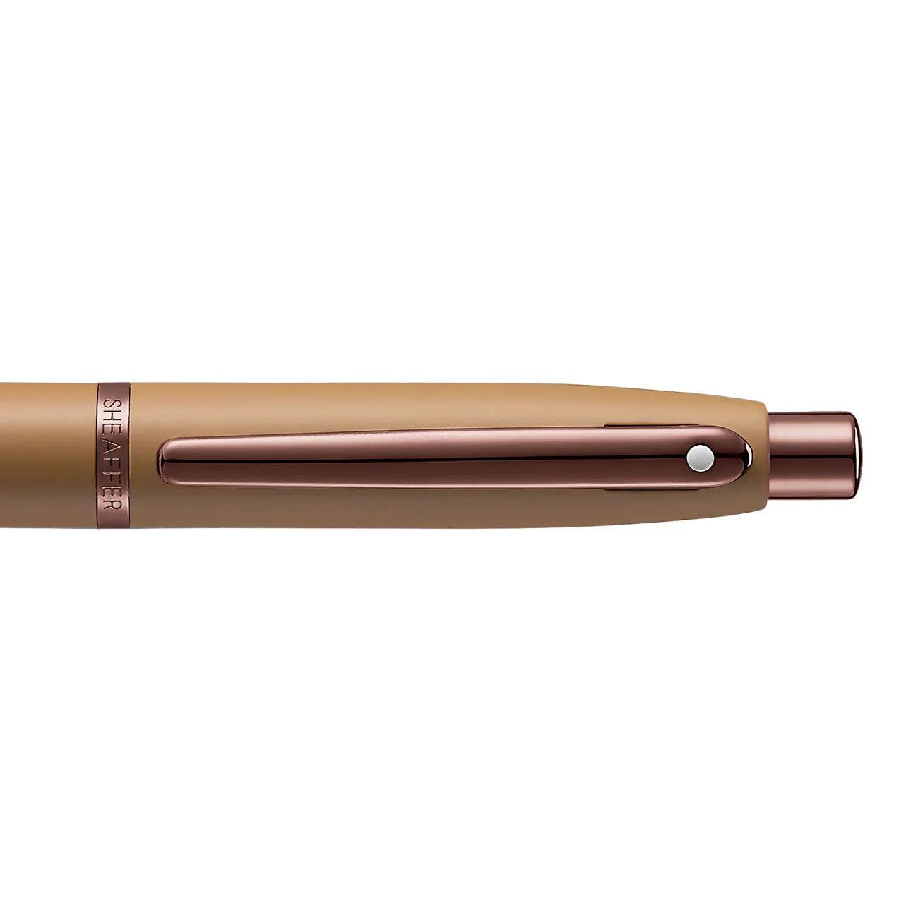 Sheaffer VFM Coffee Edition Matt Brown Ballpoint Pen with Regal Brown PVD Trims