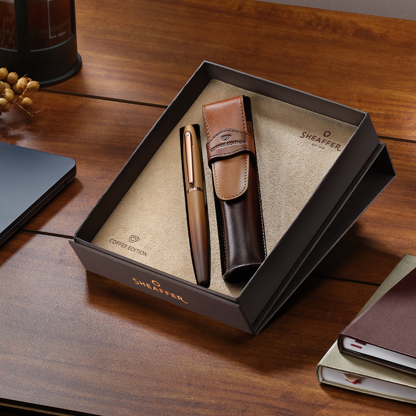 Sheaffer VFM Coffee Edition Fountain Pen with Coffee Pen Pouch