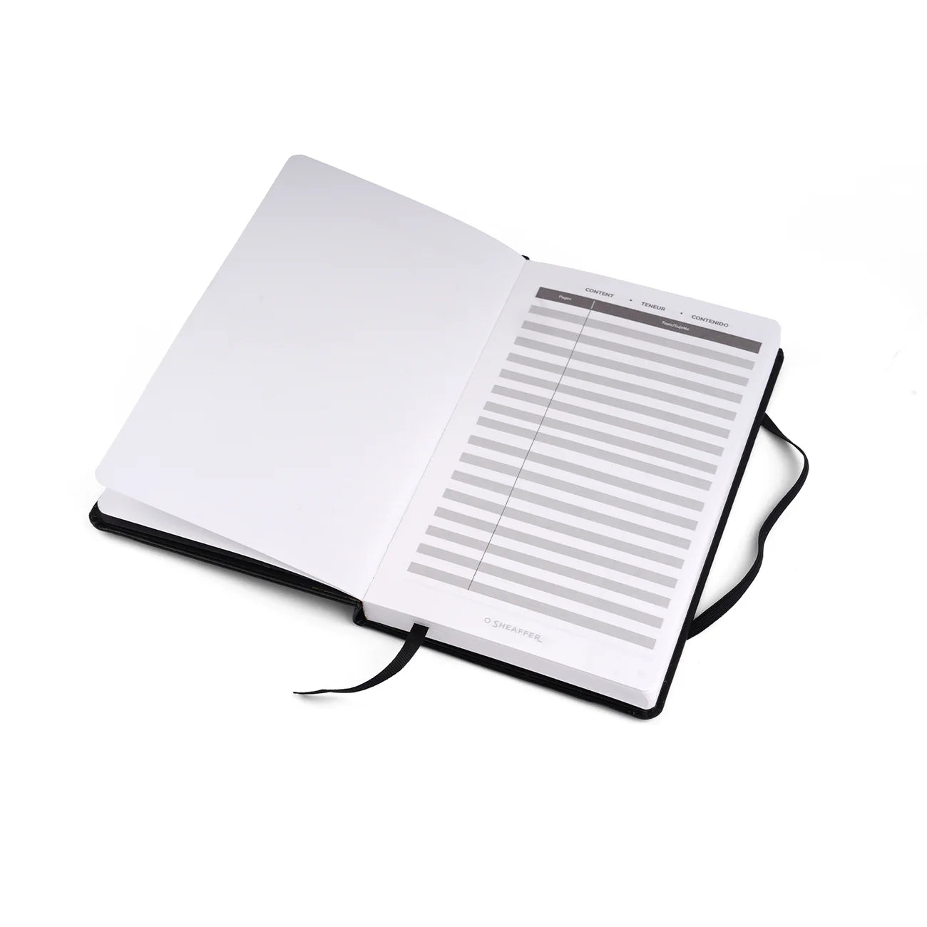 Sheaffer Gift Set ft. Glossy Black 300 Ballpoint Pen with Chrome Trim and Medium Notebook