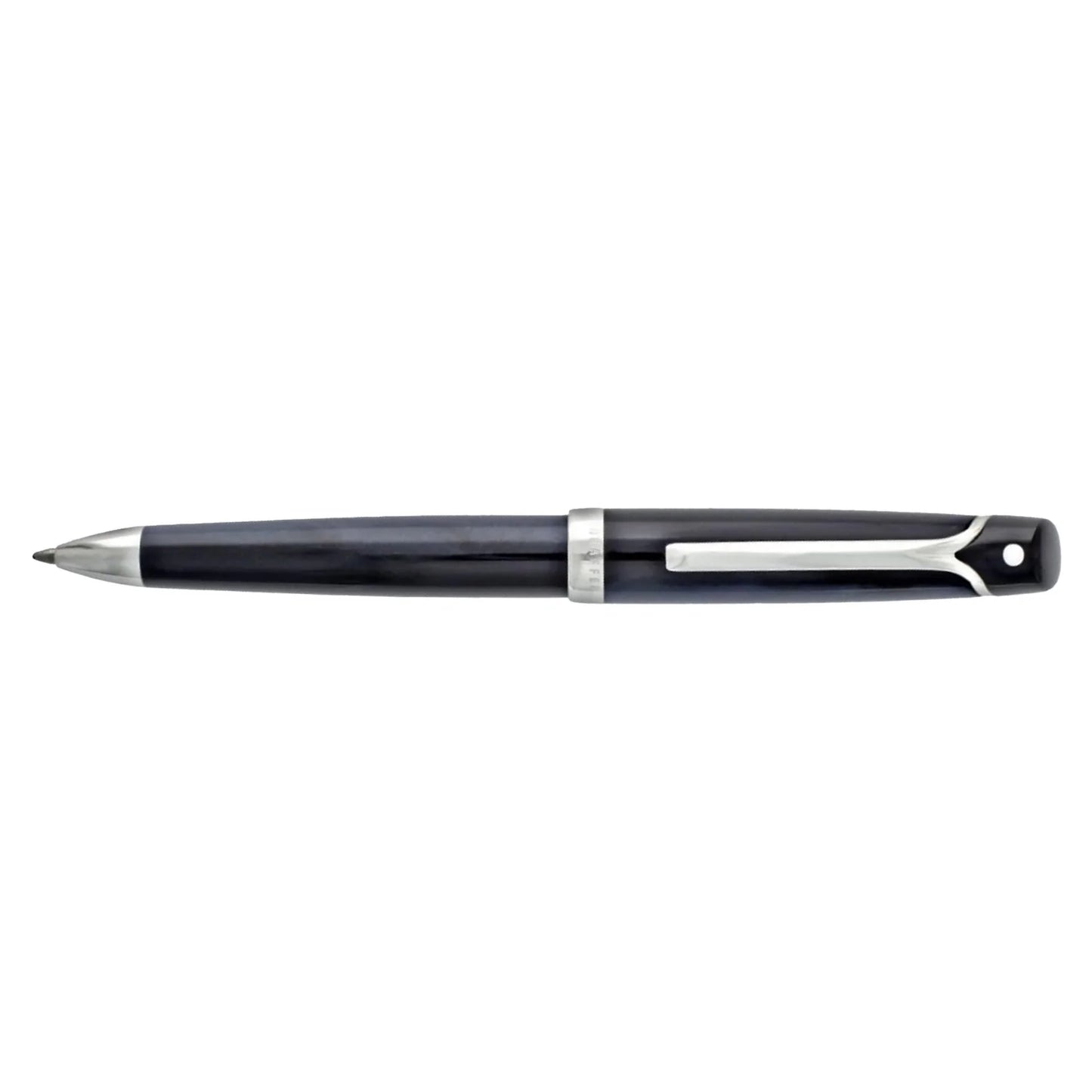 Sheaffer Valor Ballpoint Pen with Palladium Plate Trim - Glossy Black