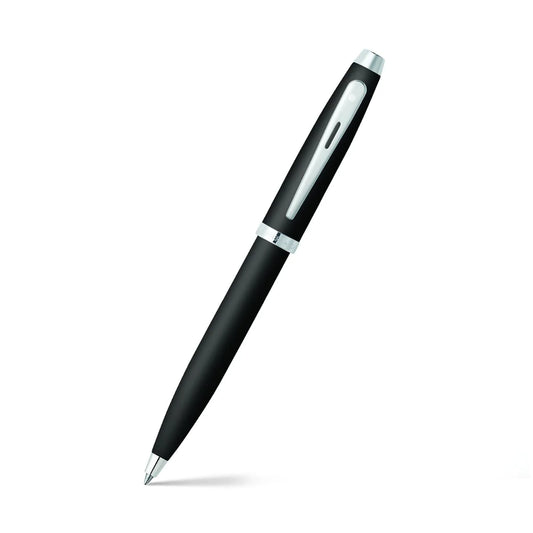 Sheaffer® 100 Matte Black Ballpoint Pen With Chrome Trim