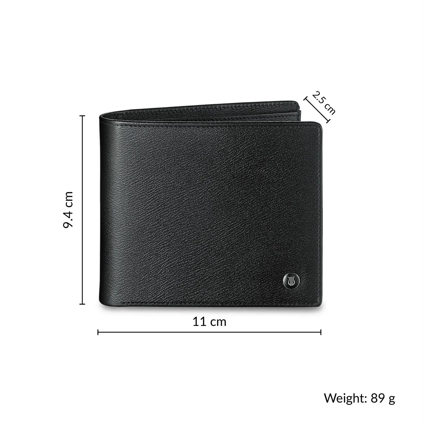 Lapis Bard Belgravia Black Traditional Wallet