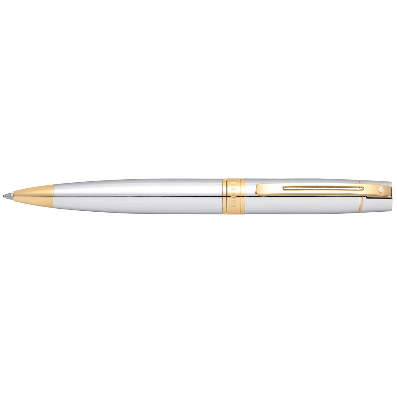 Sheaffer 300 Chrome with Gold Trims Ballpoint Pen
