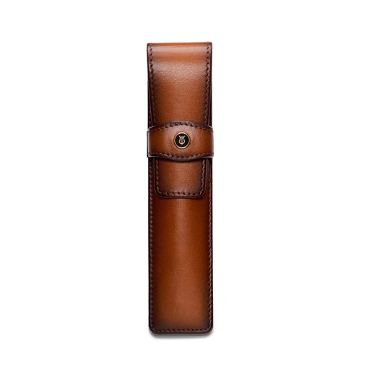 Lapis Bard Classic Brown Single Pen Pouch