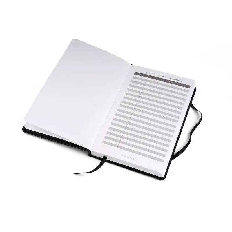 Sheaffer Gift Set 300 Ballpoint Pen with Medium Notebook Bright Chrome with Gold Trims